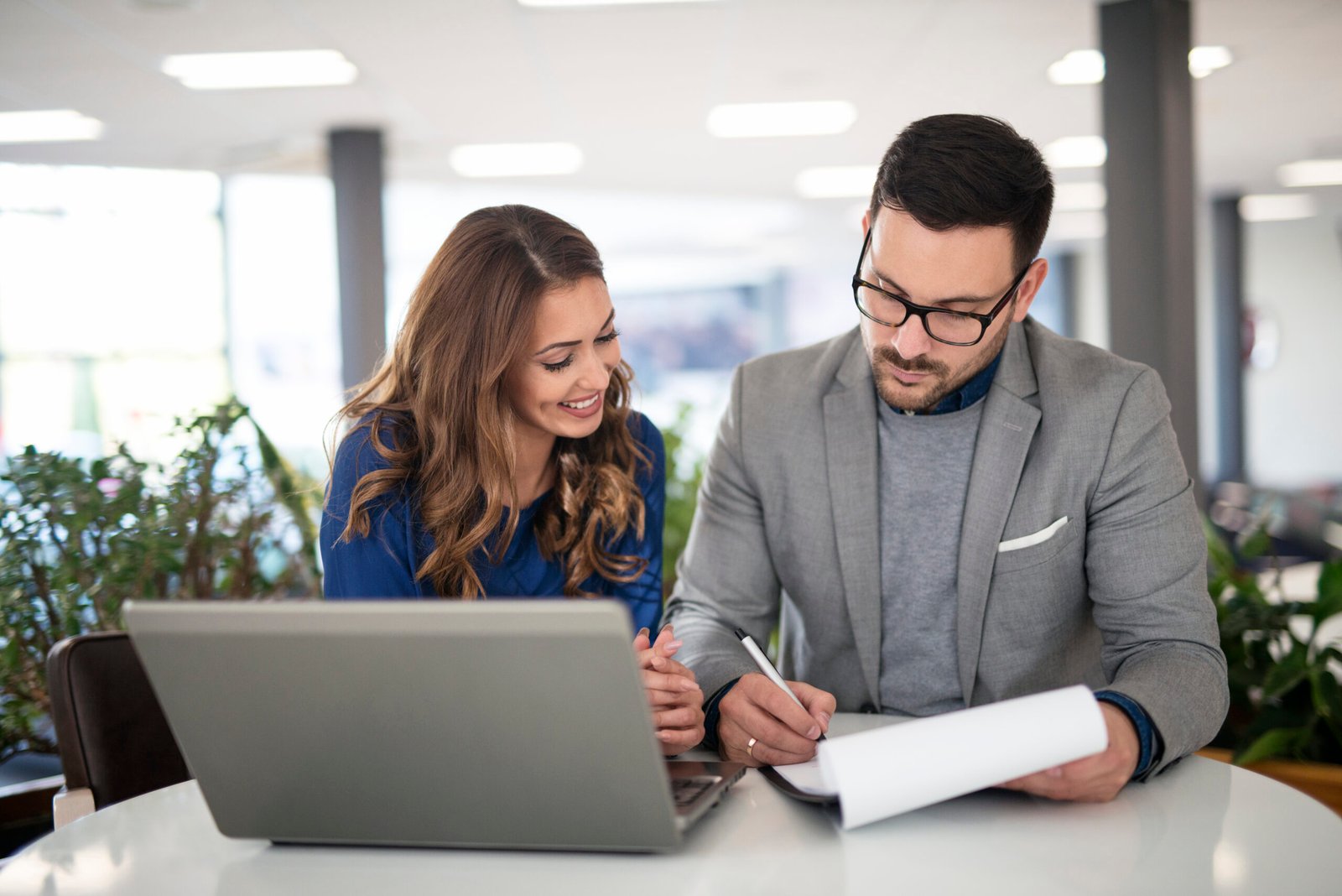 young business people modern office working solution having meeting about new project